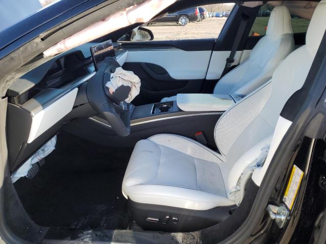 5YJSA1E67MF451295 - 2021 TESLA MODEL S BLACK photo 7