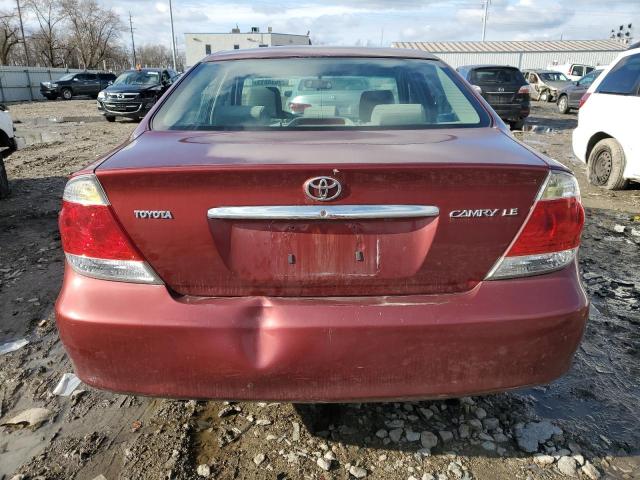 4T1BE32KX5U079022 - 2005 TOYOTA CAMRY LE RED photo 6