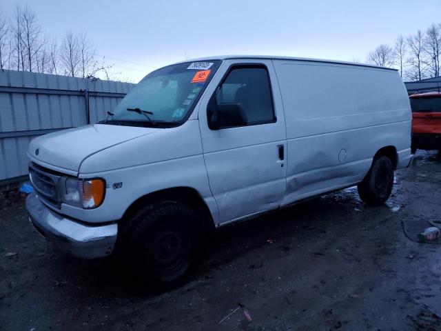 1FTRE14WX1HA56639 - 2001 FORD ECONOLINE E150 VAN WHITE photo 1