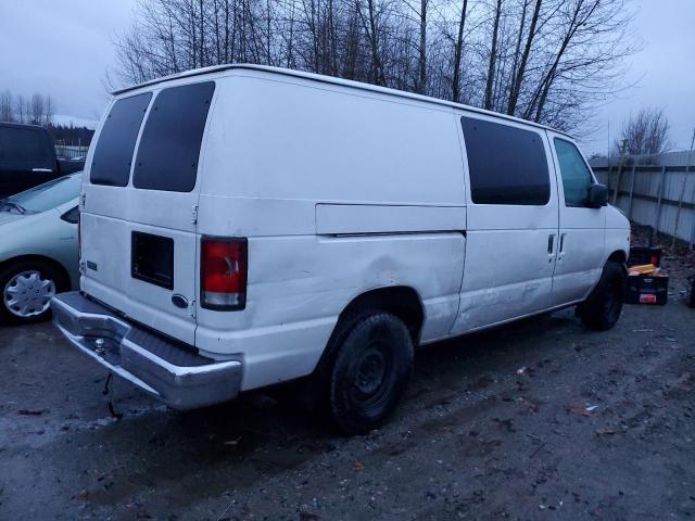 1FTRE14WX1HA56639 - 2001 FORD ECONOLINE E150 VAN WHITE photo 3