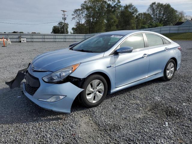 KMHEC4A46FA119689 - 2015 HYUNDAI SONATA HYBRID BLUE photo 1