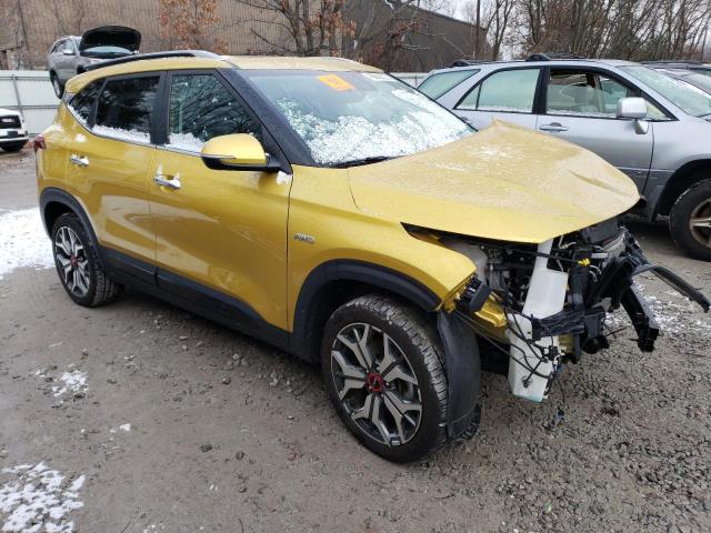 KNDETCA23N7243279 - 2022 KIA SELTOS SX YELLOW photo 4