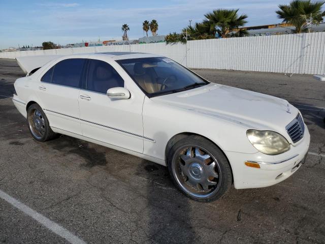 WDBNG70J72A293684 - 2002 MERCEDES-BENZ S 430 WHITE photo 4