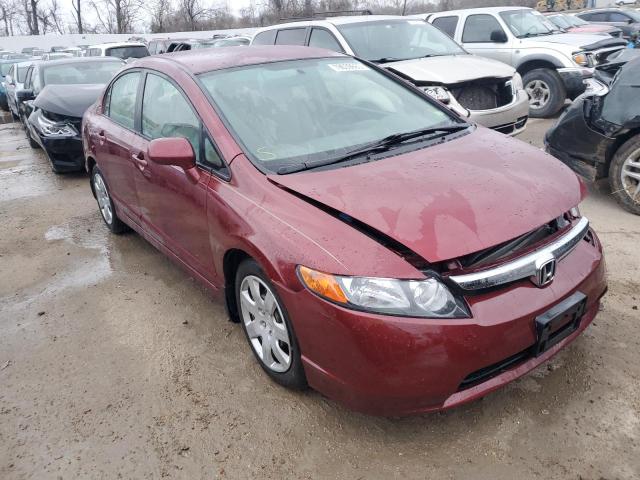 1HGFA16568L117545 - 2008 HONDA CIVIC LX BURGUNDY photo 4