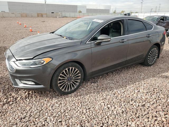 3FA6P0D99HR139821 - 2017 FORD FUSION TITANIUM GRAY photo 1