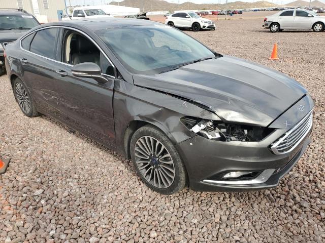 3FA6P0D99HR139821 - 2017 FORD FUSION TITANIUM GRAY photo 4