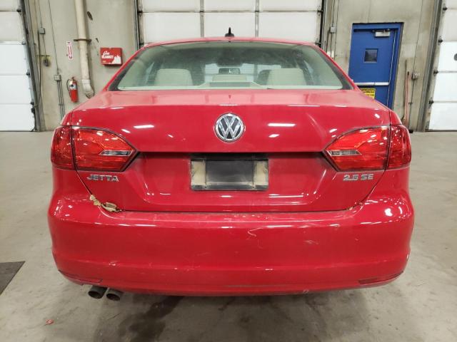 3VWDP7AJ9CM117264 - 2012 VOLKSWAGEN JETTA SE RED photo 6