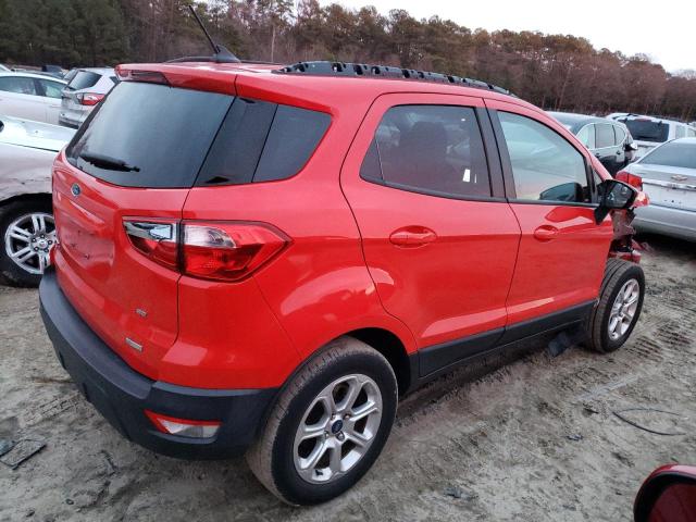 MAJ3S2GE8KC257726 - 2019 FORD ECOSPORT SE RED photo 3