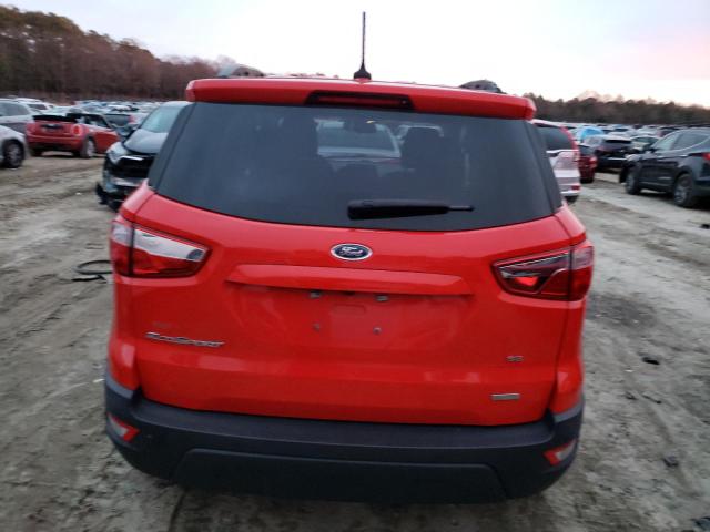 MAJ3S2GE8KC257726 - 2019 FORD ECOSPORT SE RED photo 6