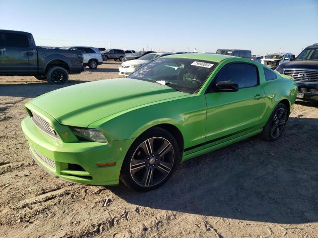 1ZVBP8AM9E5270565 - 2014 FORD MUSTANG GREEN photo 1