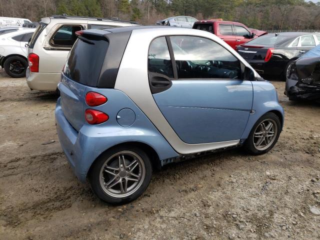 WMEEJ3BAXBK433621 - 2011 SMART FORTWO PURE BLUE photo 3