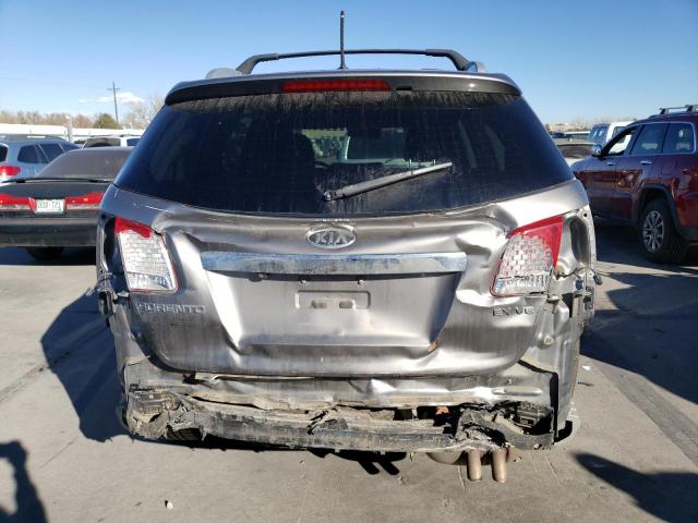 5XYKUDA26CG275567 - 2012 KIA SORENTO EX SILVER photo 6