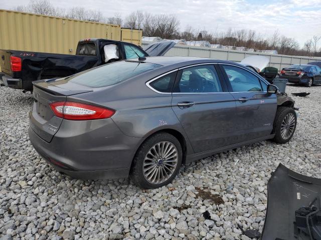 3FA6P0RU3DR289995 - 2013 FORD FUSION TITANIUM HEV GRAY photo 3