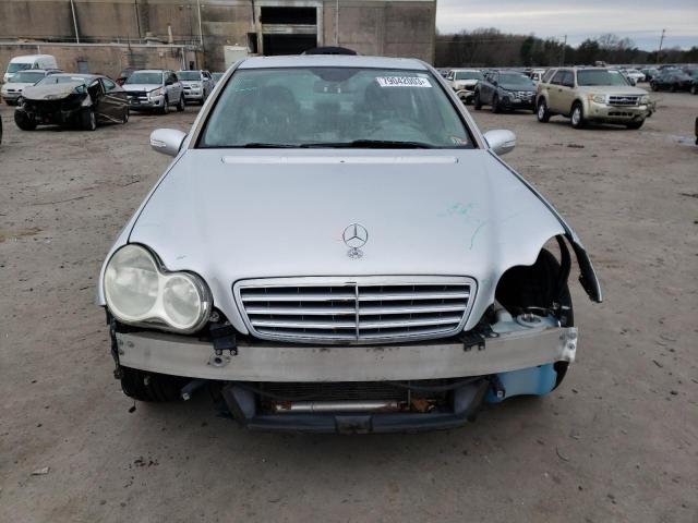 WDBRF92H77F888104 - 2007 MERCEDES-BENZ C 280 4MATIC SILVER photo 5