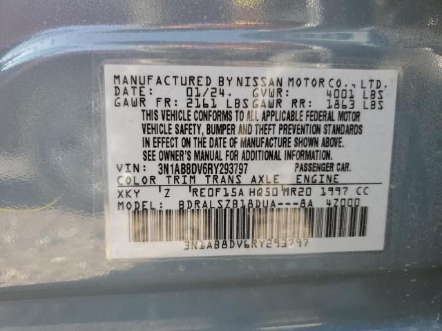 3N1AB8DV6RY293797 - 2024 NISSAN SENTRA SR BLUE photo 12