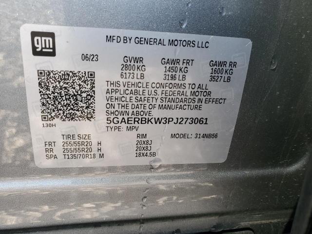 5GAERBKW3PJ273061 - 2023 BUICK ENCLAVE ESSENCE 银色 照片 13