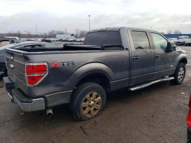 1FTFW1ET2EFC75908 - 2014 FORD F150 SUPERCREW GRAY photo 3