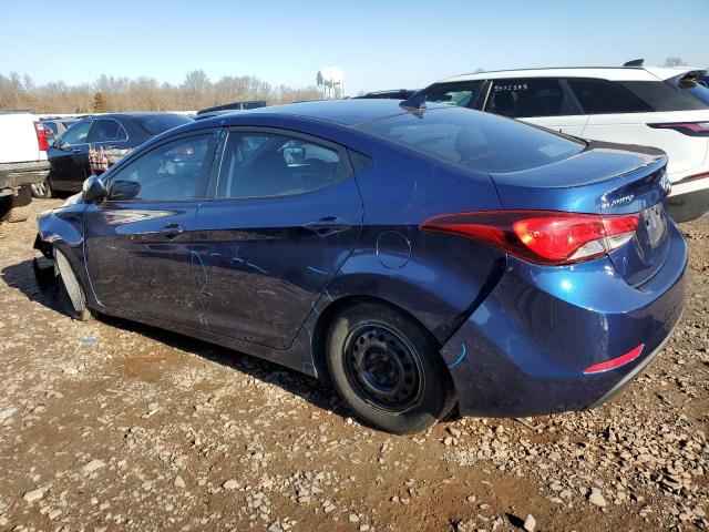 5NPDH4AE8GH766258 - 2016 HYUNDAI ELANTRA SE BLUE photo 2