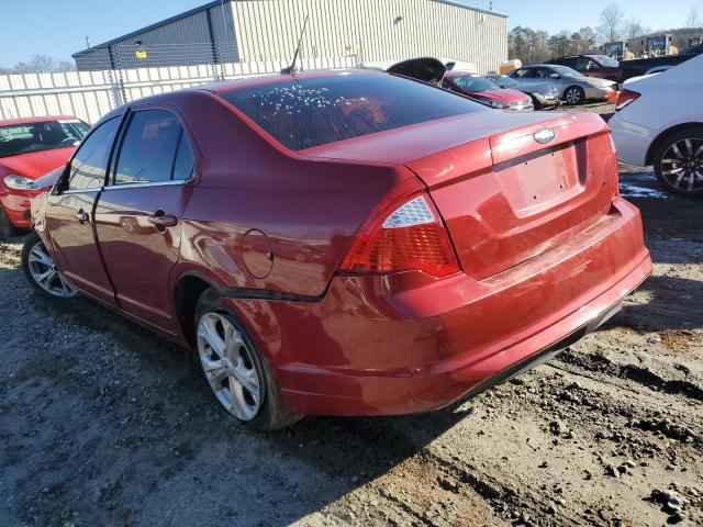 3FAHP0HA3CR402150 - 2012 FORD FUSION SE RED photo 2