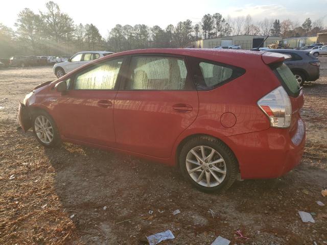 JTDZN3EU7D3190115 - 2013 TOYOTA PRIUS V RED photo 2