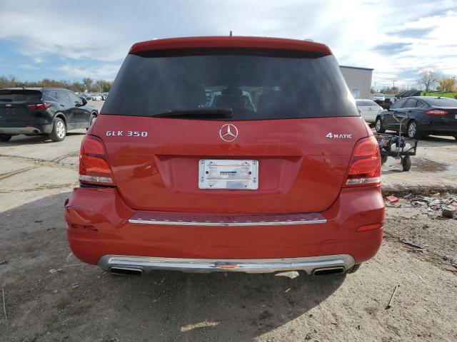 WDCGG8JB5DG002603 - 2013 MERCEDES-BENZ GLK 350 4MATIC RED photo 6