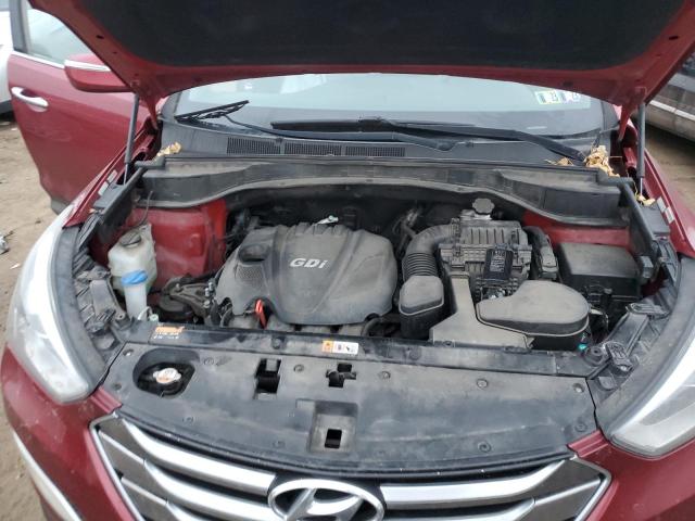 5XYZUDLB2FG293676 - 2015 HYUNDAI SANTA FE S RED photo 11