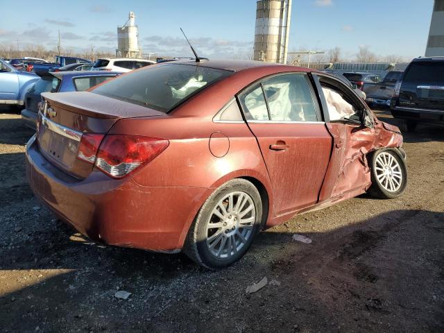 1G1PJ5SC8C7255208 - 2012 CHEVROLET CRUZE ECO RED photo 3