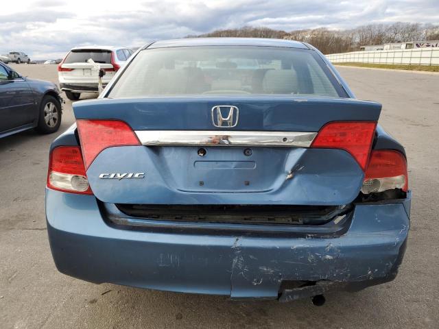 2HGFA16309H346803 - 2009 HONDA CIVIC VP BLUE photo 6