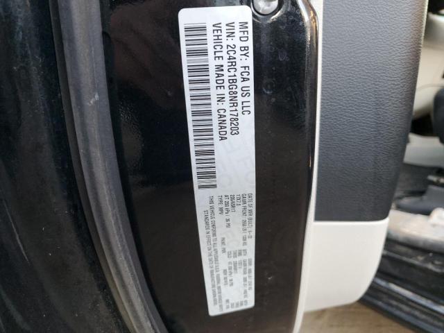 2C4RC1BG8NR178203 - 2022 CHRYSLER PACIFICA TOURING L BLACK photo 13