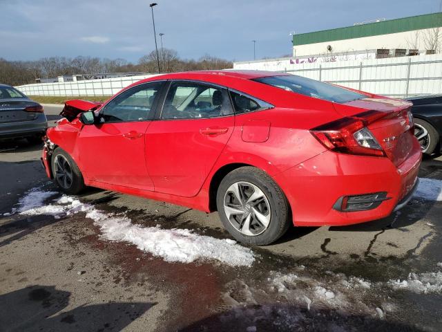 2HGFC2F69KH544702 - 2019 HONDA CIVIC LX RED photo 2