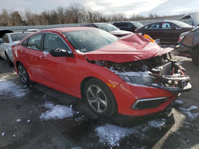 2HGFC2F69KH544702 - 2019 HONDA CIVIC LX RED photo 4