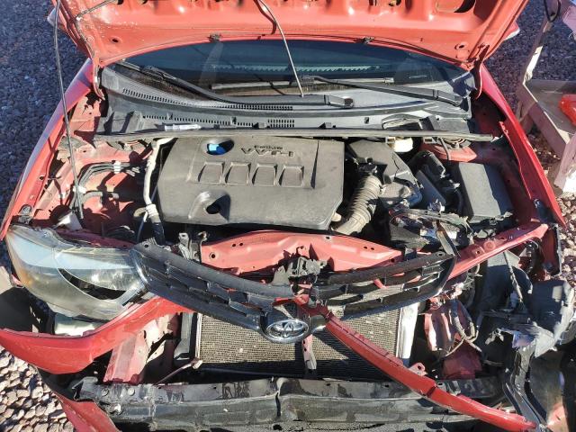 2T1BURHE9EC224334 - 2014 TOYOTA COROLLA L RED photo 11