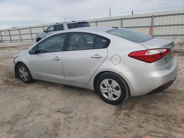 KNAFK4A60G5541137 - 2016 KIA FORTE LX SILVER photo 2