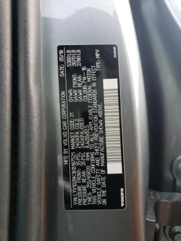 LYV102RK3KB187521 - 2019 VOLVO XC60 T5 GRAY photo 14