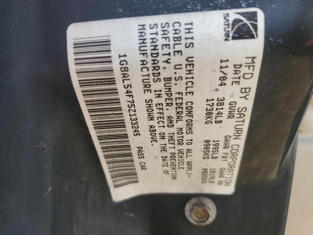 1G8AL54F75Z133245 - 2005 SATURN ION LEVEL 3 WHITE photo 12