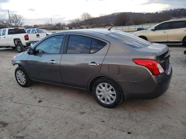 3N1CN7AP8CL926868 - 2012 NISSAN VERSA S GRAY photo 2