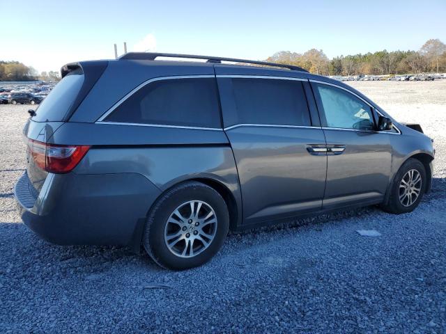 5FNRL5H4XCB045598 - 2012 HONDA ODYSSEY EX GRAY photo 3