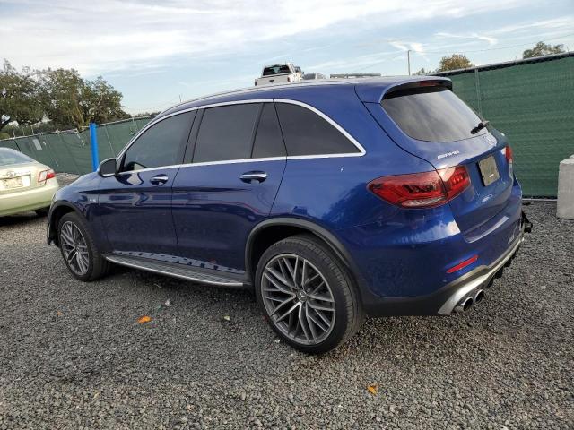 WDC0G6EBXLF732205 - 2020 MERCEDES-BENZ GLC 43 4MATIC AMG BLUE photo 2