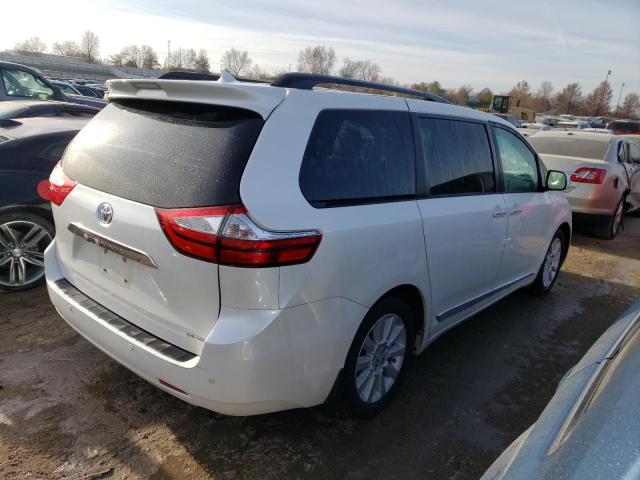 5TDYK3DC3FS668061 - 2015 TOYOTA SIENNA XLE WHITE photo 3