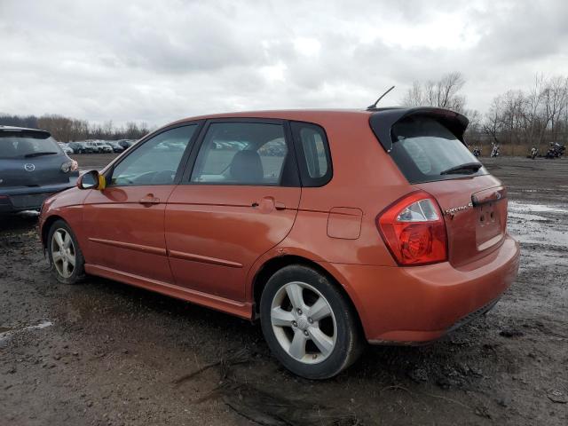 KNAFE241195024864 - 2009 KIA SPECTRA SX ORANGE photo 2