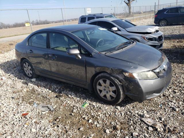 19XFA1F53BE040762 - 2011 HONDA CIVIC LX GRAY photo 4