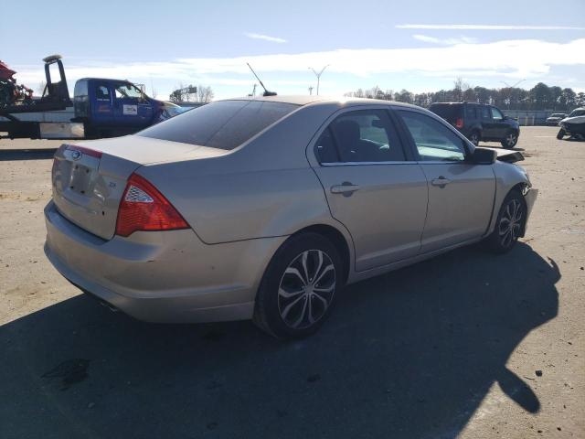 3FAHP0HA1AR334184 - 2010 FORD FUSION SE BEIGE photo 3