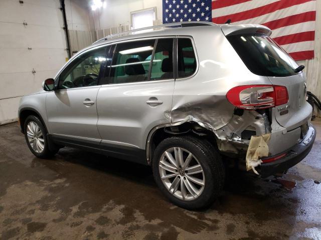 WVGBV7AXXCW606742 - 2012 VOLKSWAGEN TIGUAN S SILVER photo 2