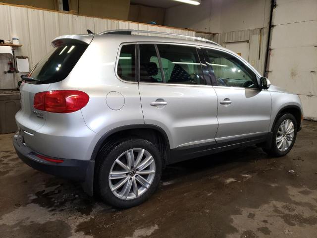 WVGBV7AXXCW606742 - 2012 VOLKSWAGEN TIGUAN S SILVER photo 3