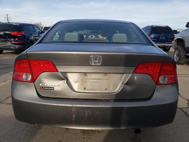 2HGFA168X8H311566 - 2008 HONDA CIVIC EX GRAY photo 6