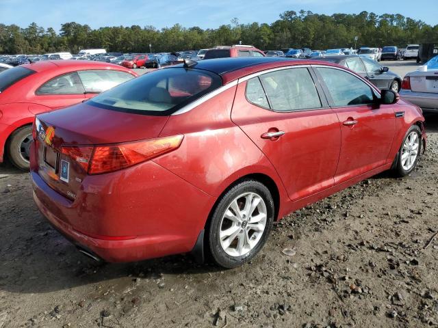 KNAGN4A78B5058511 - 2011 KIA OPTIMA EX RED photo 3