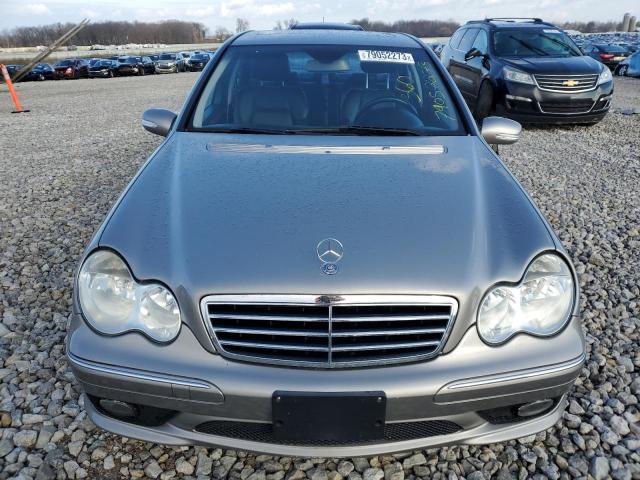 WDBRF52H97E023522 - 2007 MERCEDES-BENZ C 230 SILVER photo 5