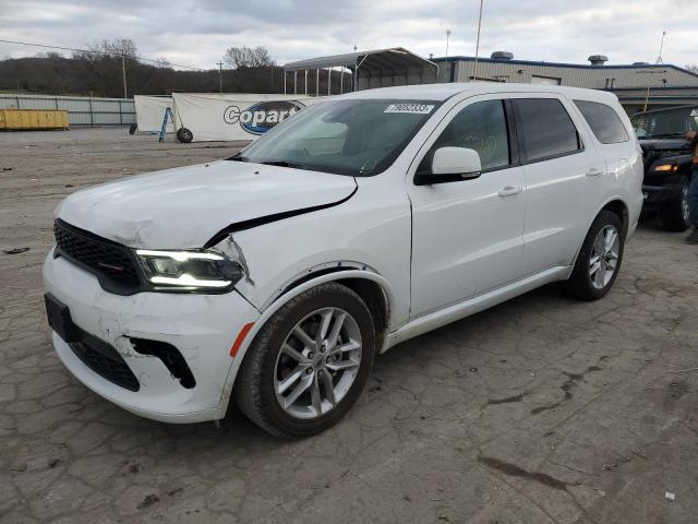 1C4RDHDG9NC131936 - 2022 DODGE DURANGO GT WHITE photo 1