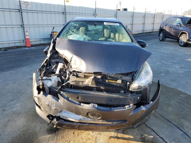 JTDKDTB30E1574606 - 2014 TOYOTA PRIUS C GRAY photo 5