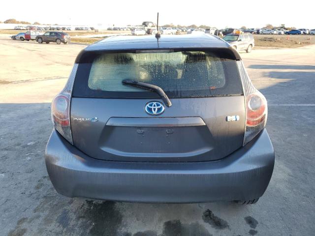 JTDKDTB30E1574606 - 2014 TOYOTA PRIUS C GRAY photo 6